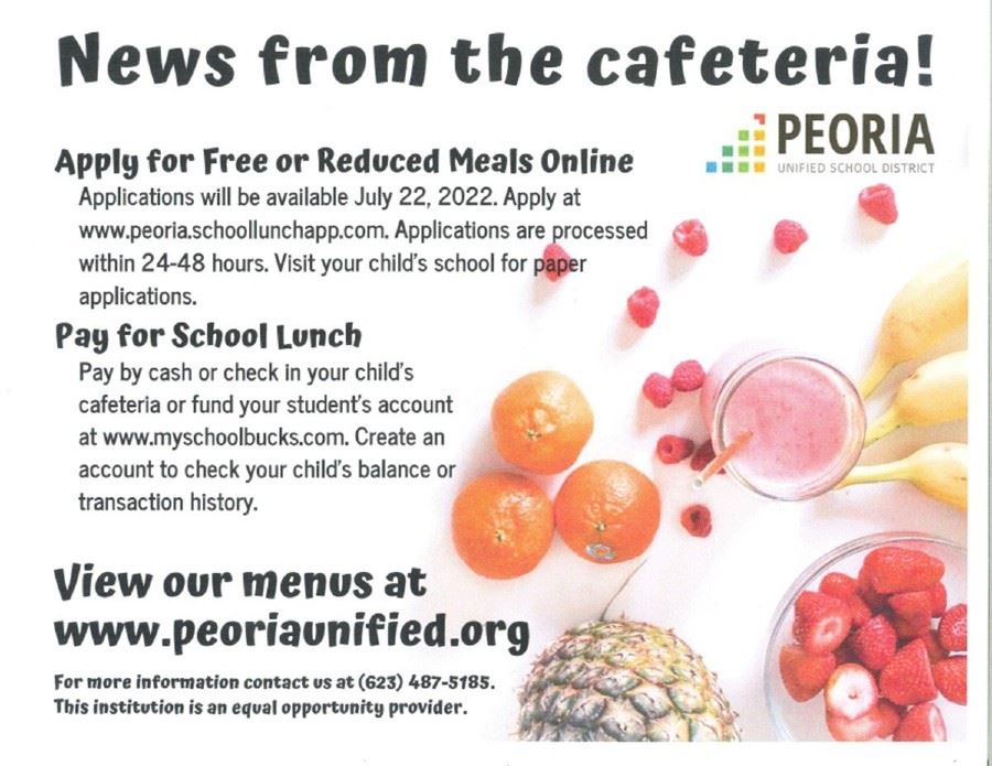 News from the Cafeteria